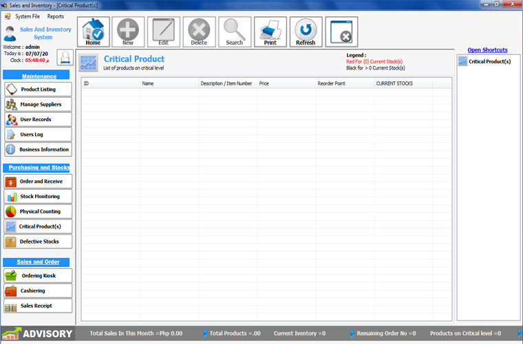 POS Point Of Sales and Inventory System Using Barcode Reader by